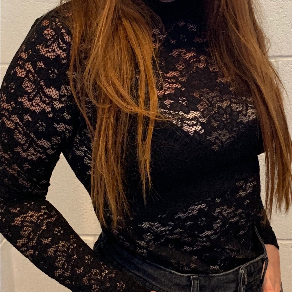 Super cute see through top NWT